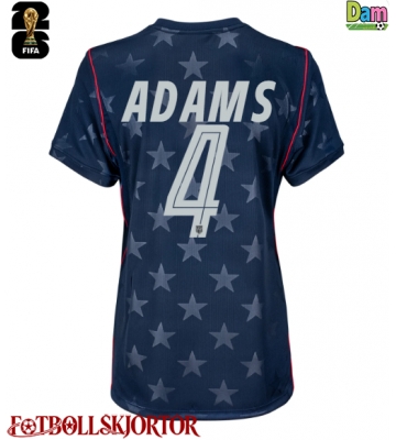 Förenta stater Tyler Adams #4 Bortatröja Dam VM 2026 Kortärmad